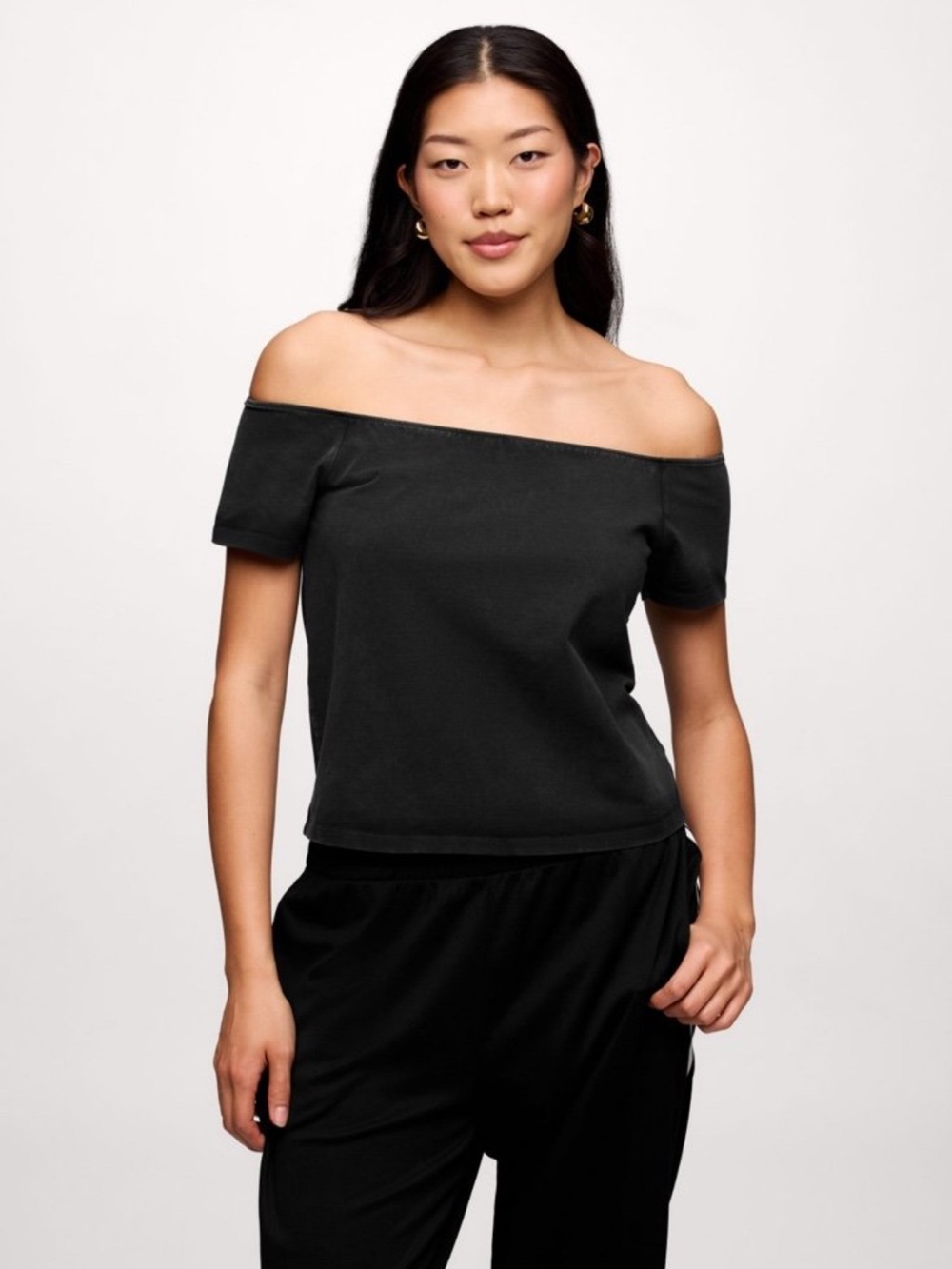 nuuds Black Off-the-Shoulder Top